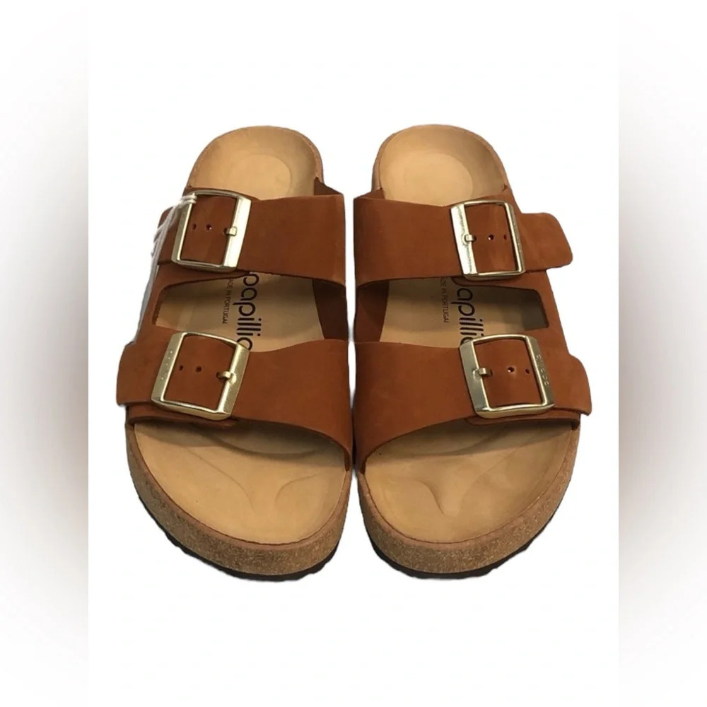BIRKENSTOCK Gabriela Tan Pecan suede Sandal Women’s Size 7